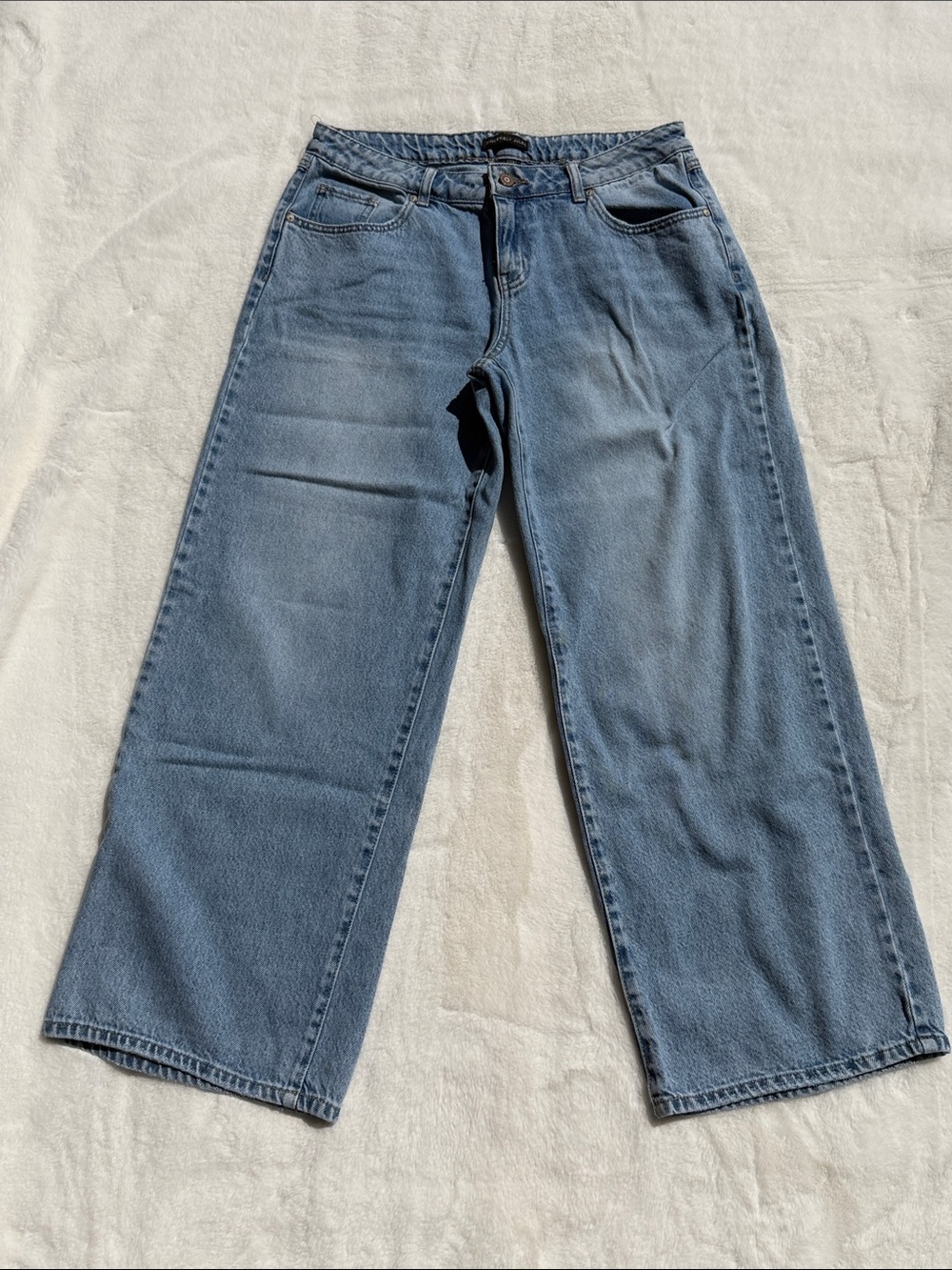 Sincerely Jules Women's Relaxed Wide-Leg Jeans in Light Blue